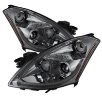 Nissan Altima 4Dr 2010-2012 Strålkastare Projektor - Ljuslist DRL - LED Halo - Röktonade Spyder Auto